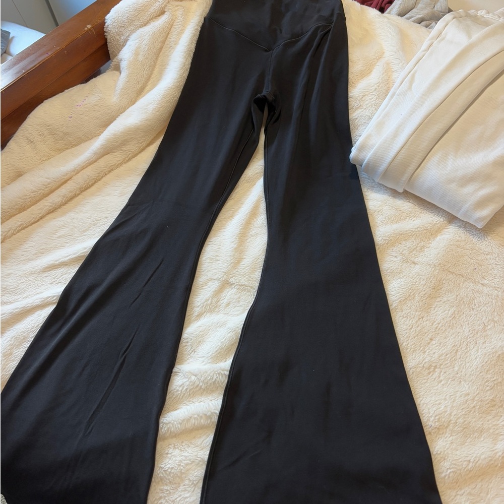 Aerie Black Flared Leggings